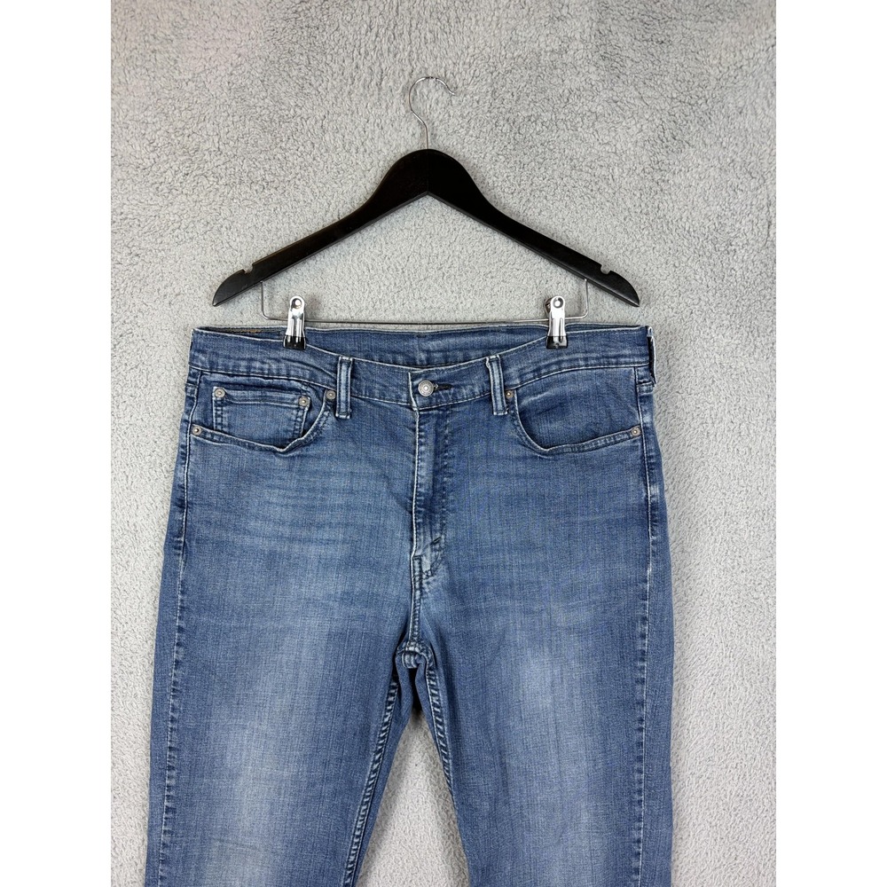 Levis 514 Jeans Mens 38x32 Blue Medium Wash Straight Stretch Denim Pants Mens